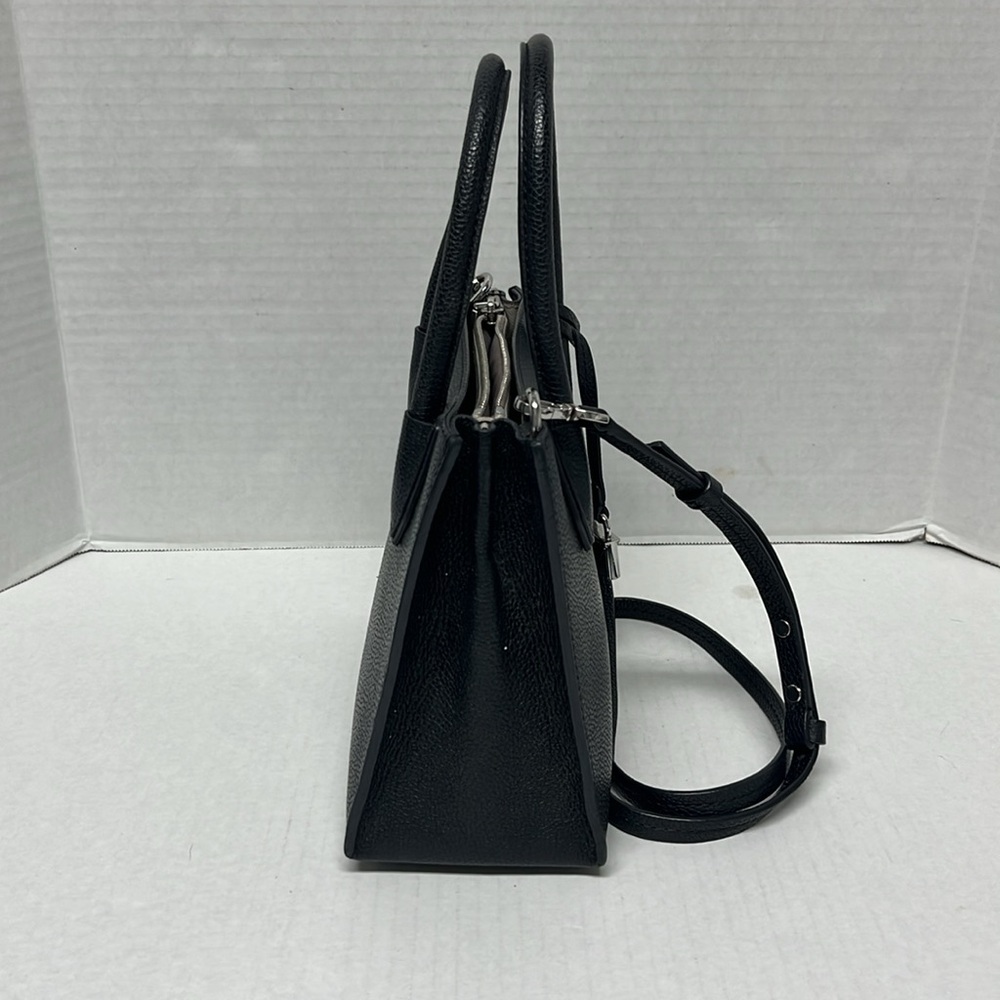 Michael kors black pebbled leather small Mercer crossbody bag | structured mini - Picture 5 of 16